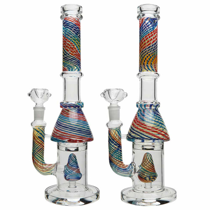 Ball Shower Straight Tube Perc Bong - INHALCO