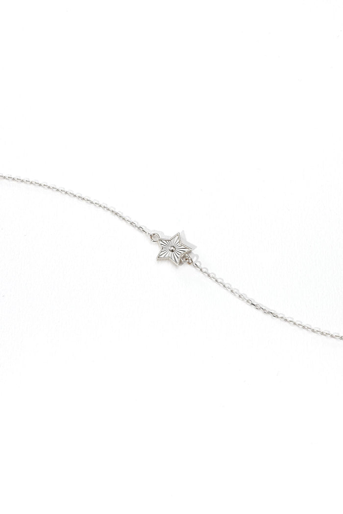 14K Solid Gold Star Bracelet