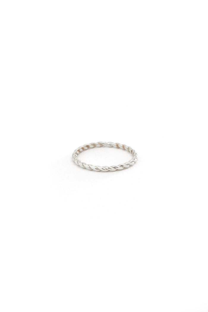 14K Solid Gold Twisted Rope Ring