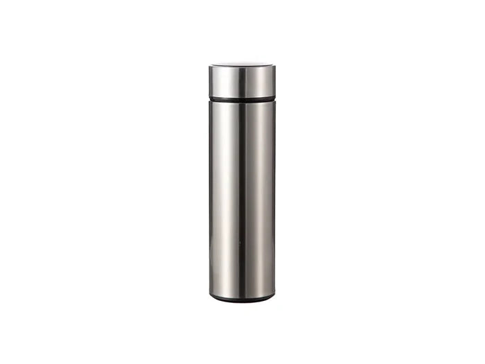 16oz/450ml Sublimation Smart Stainless Steel Flask w/ Temperature Display (Silver)