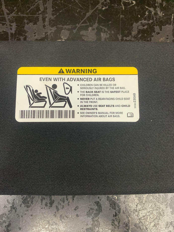 2015-2016 DODGE CHALLENGER FRONT PASSENGER RIGHT SIDE SUN VISOR OEM 55361230AB