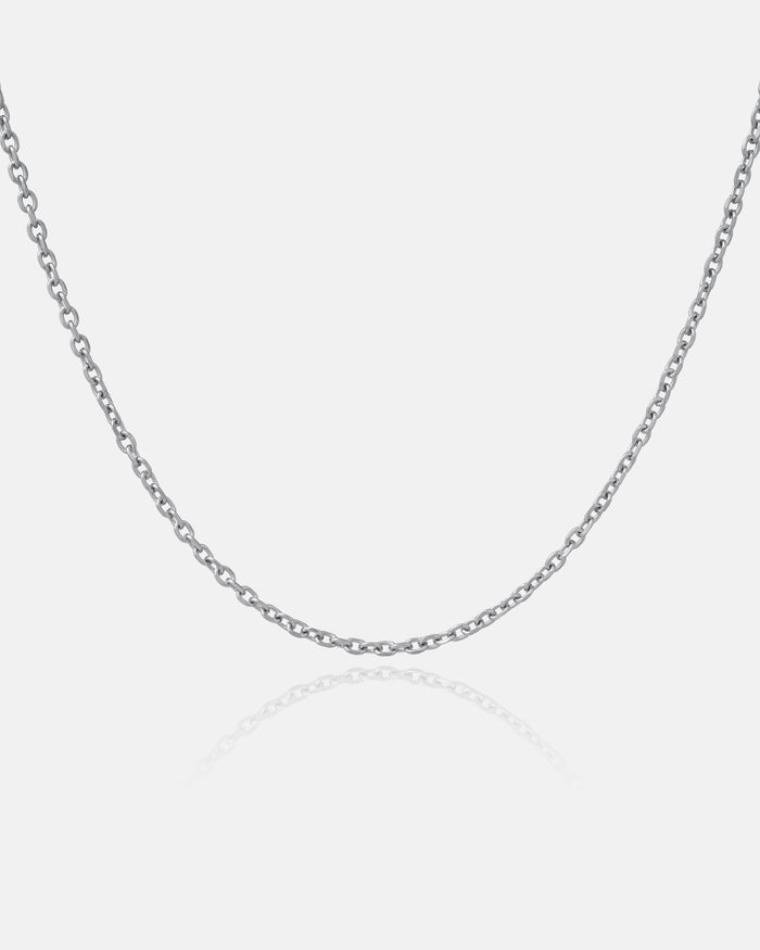 3mm cable chain necklace in stainless steel by statement collective