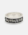 Introducing the 925 Sterling Silver Barbed Wire Ring from Statement Collective—a striking piece crafted in sterling silver with a realistic 3D barbed wire design. This bold ring features “STATEMENT” and “S925” engraved on the inner band, making it ideal for stacking or wearing solo for a daring look.
