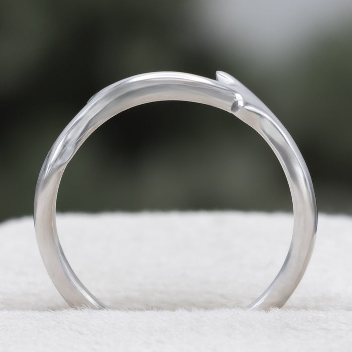"Artemis" Stacker - 14K Gold Antler-Style Stacking Band-Staghead Designs