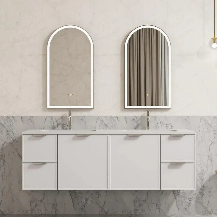 Aura Iron Arch Framed LED Bathroom Mirror 600×900mm