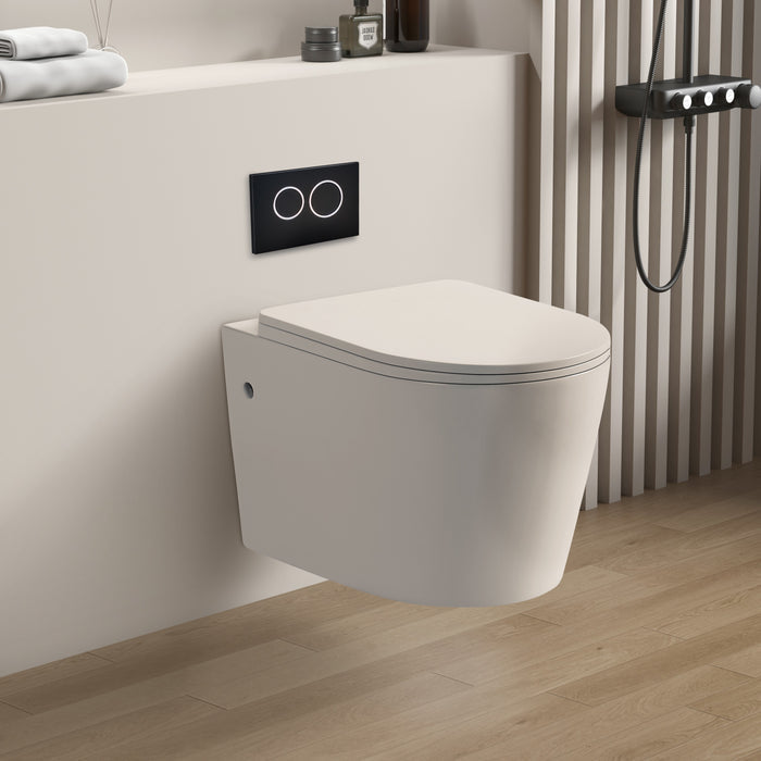 Avis Rimless Wall Hung Toilet 520*360*325mm(Matte White/Matte Black)