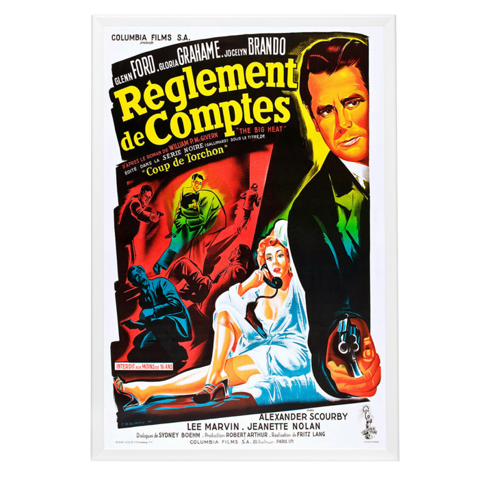 "Big Heat (French)" (1953) Framed Movie Poster