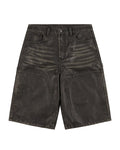 Boredom Kills Leather Shorts Black