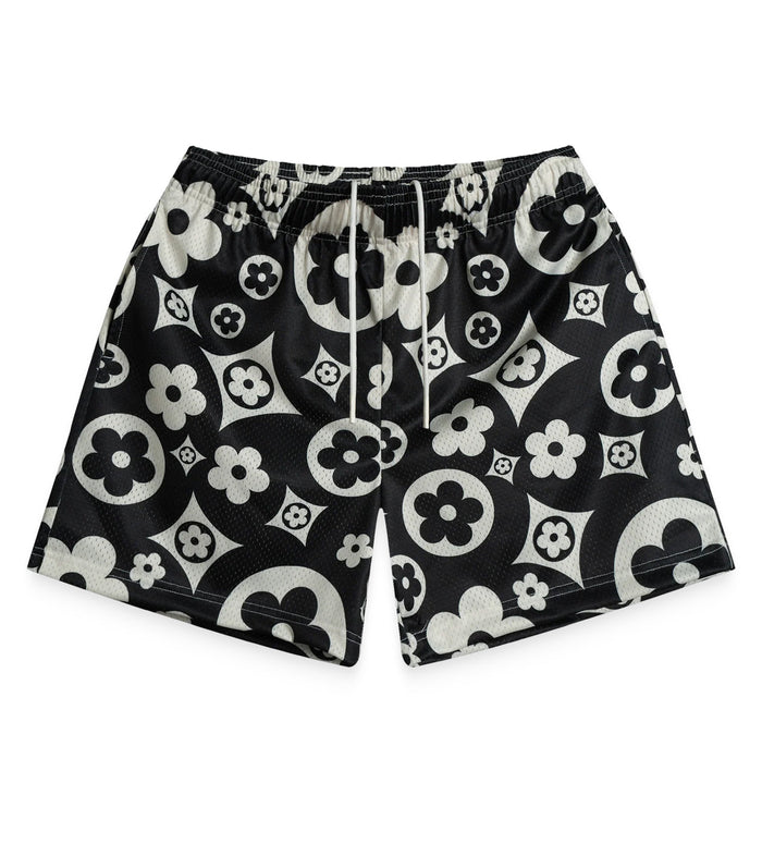 Bravest Studios Flower Shorts Black
