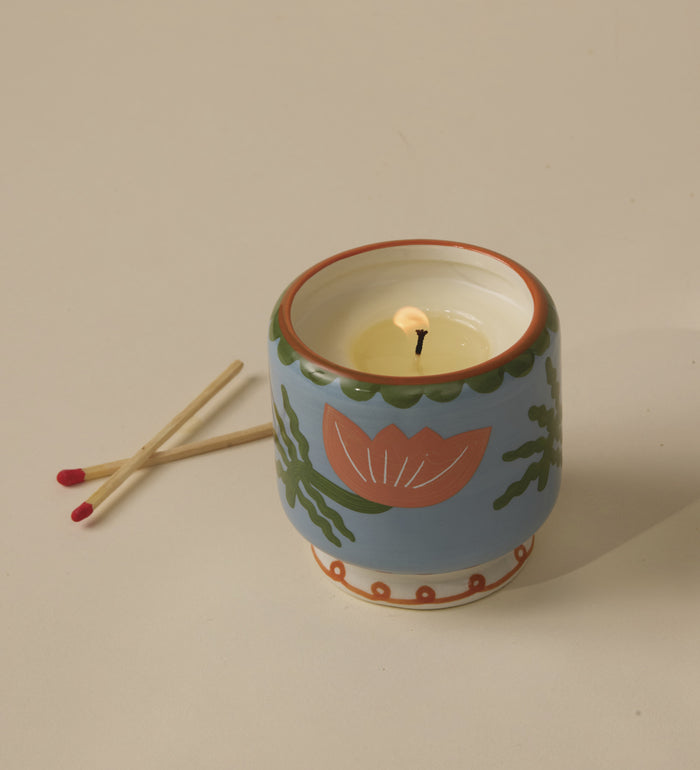 Cactus Flower Candle