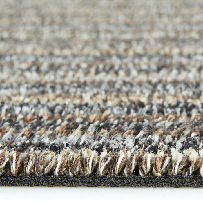 Close-up of Candy Rocks Stripe Runner showing pile height and stripe design.