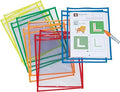 Creativity Street Dry Erase Pockets, Asstd Bright Colors, Pack of 10  (PAC 9869)