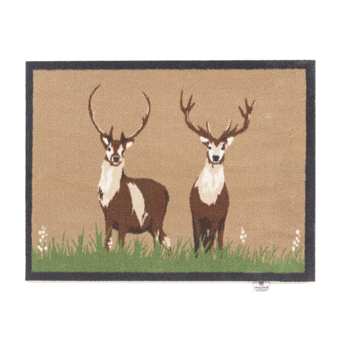 Deer 1 Beige Washable Doormat 1
