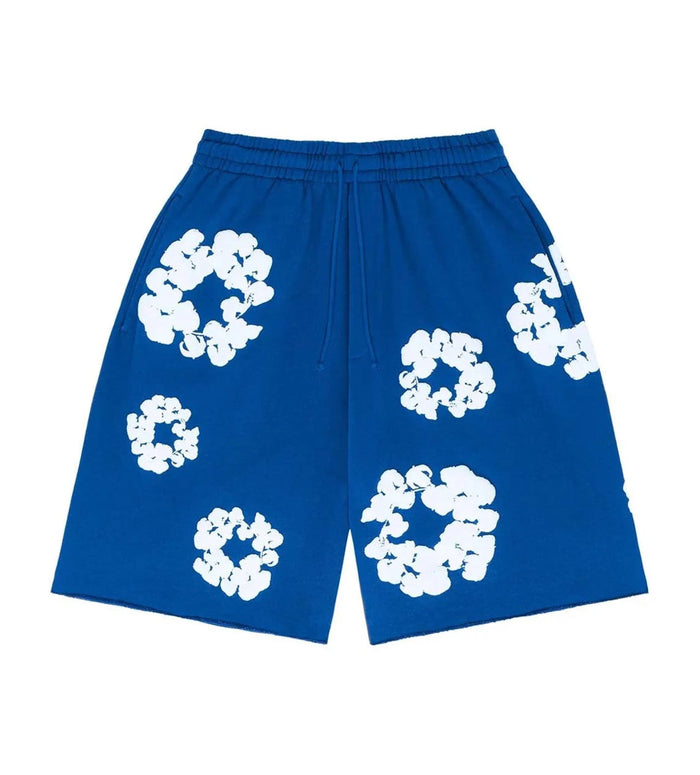 Denim Tears Cotton Wreath Shorts Blue