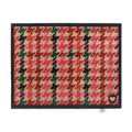 Designer 27 Houndstooth Pink Doormat 1