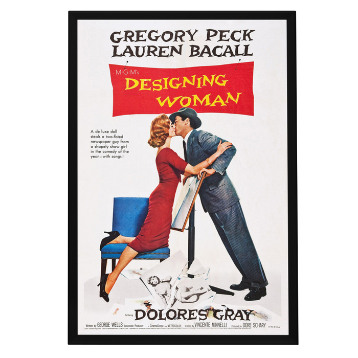 "Designing Woman" (1957) Framed Movie Poster