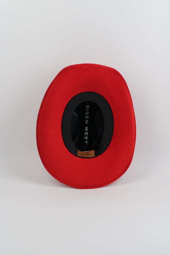 Lipstick red Durango cowboy hat, view 4