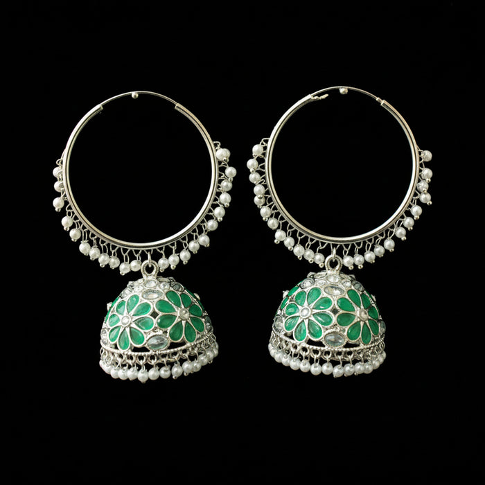 SILVER / DARK GREEN