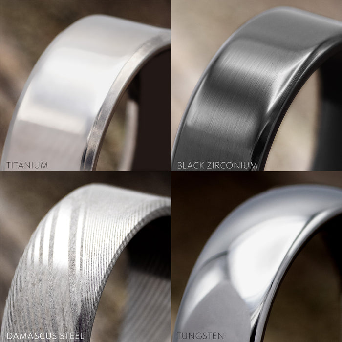 Damascus Steel / Polished / 4mm