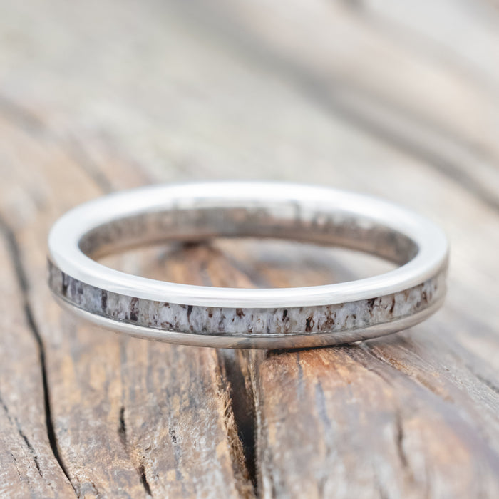 "VERTIGO" - MATCHING SET OF ANTLER WEDDING BANDS-Staghead Designs