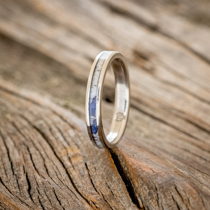 Antler & Lapis Lazuli / Titanium / 3mm