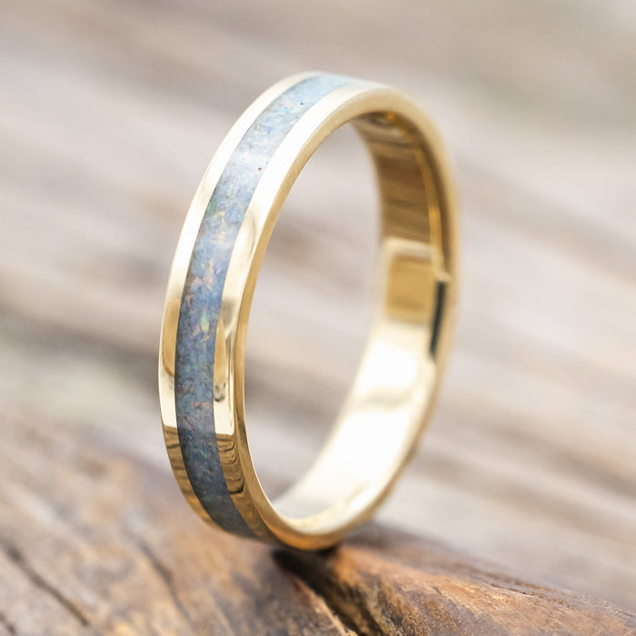 "PERENNA" - COTTON CANDY OPAL STACKING BAND-Staghead Designs