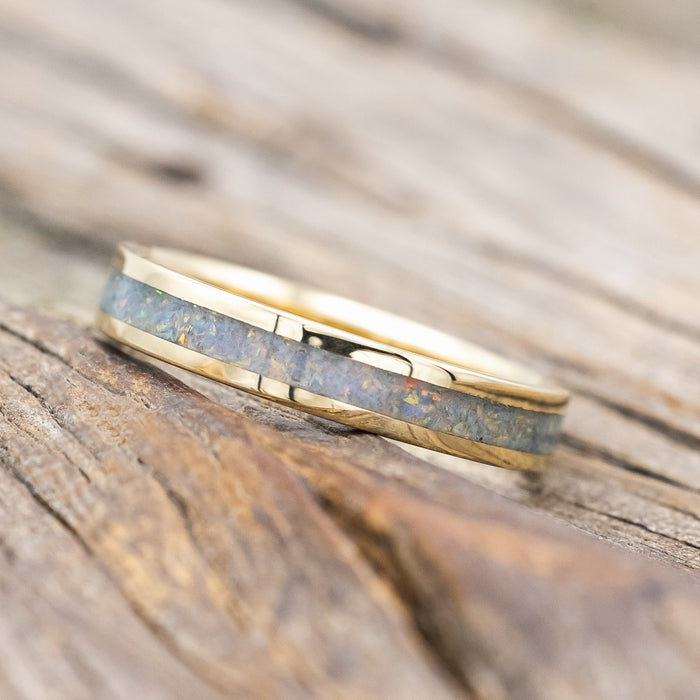 "PERENNA" - COTTON CANDY OPAL STACKING BAND-Staghead Designs