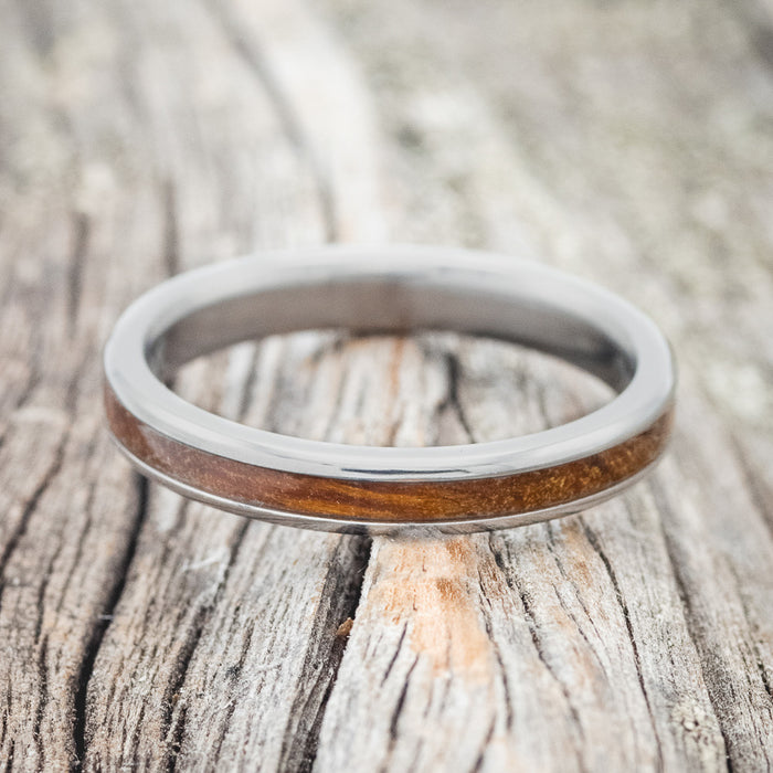 "ETERNA" - IRONWOOD STACKING WEDDING BAND-4