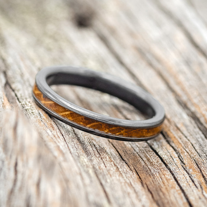 "ETERNA" - WHISKEY BARREL OAK STACKING BAND-8