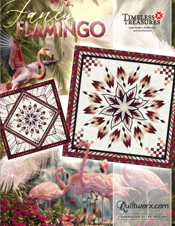 Fabric Kit & Pattern for Fancy Flamingo