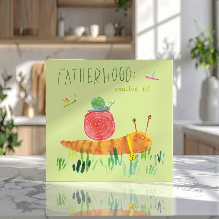 Fatherhood Snailed It Card