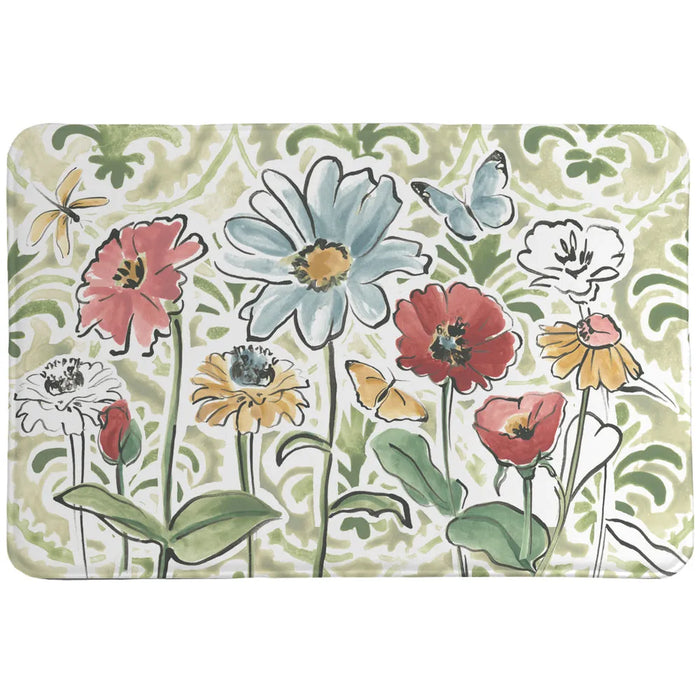 Garden Filigree Bloom Memory Foam Rug