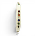 Holland Ivory Resin Studded Resin Bangle