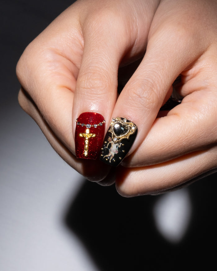 Short Coffin Press ON Nails