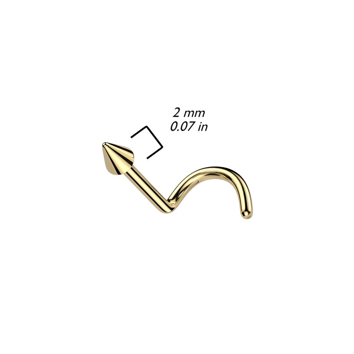 Implant Grade Titanium Spike Nose Screw - Pic&Mix The Body Jewellery Shop