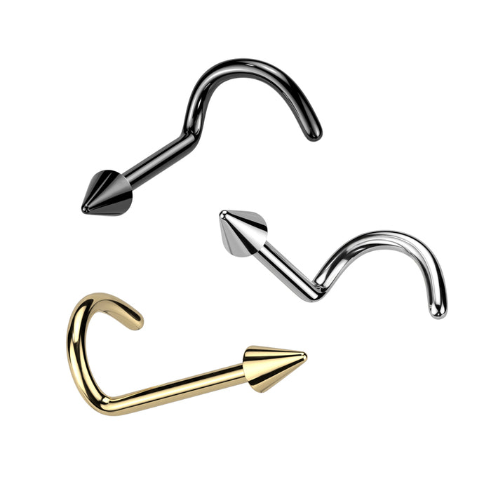 Implant Grade Titanium Spike Nose Screw - Pic&Mix The Body Jewellery Shop