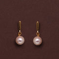 Japanese Akoya Pearl Classic Dangle Earrings 9.0-9.5mm