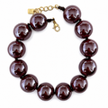 Lucy Chocolate Brown Gumball Necklace