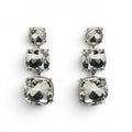 Mackenzie Triple Cushion Shape Crystal Drop