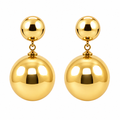 Marylynn Gold Ball Drop Earrings
