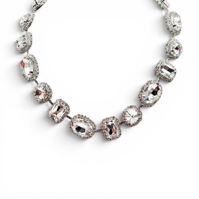 Maureen Crystal Stone And Pave Necklace
