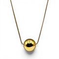 Maxine Gold Ball Pendant Necklace