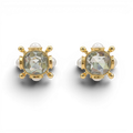 Monica Crystal And Pearl Pierced Sputnik Earrings