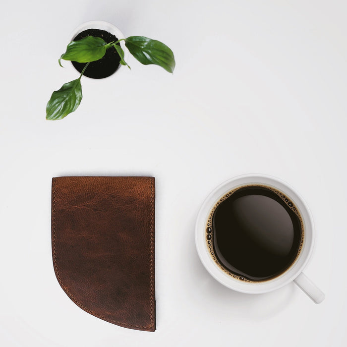 Moose leather front pocket wallet, view 3
