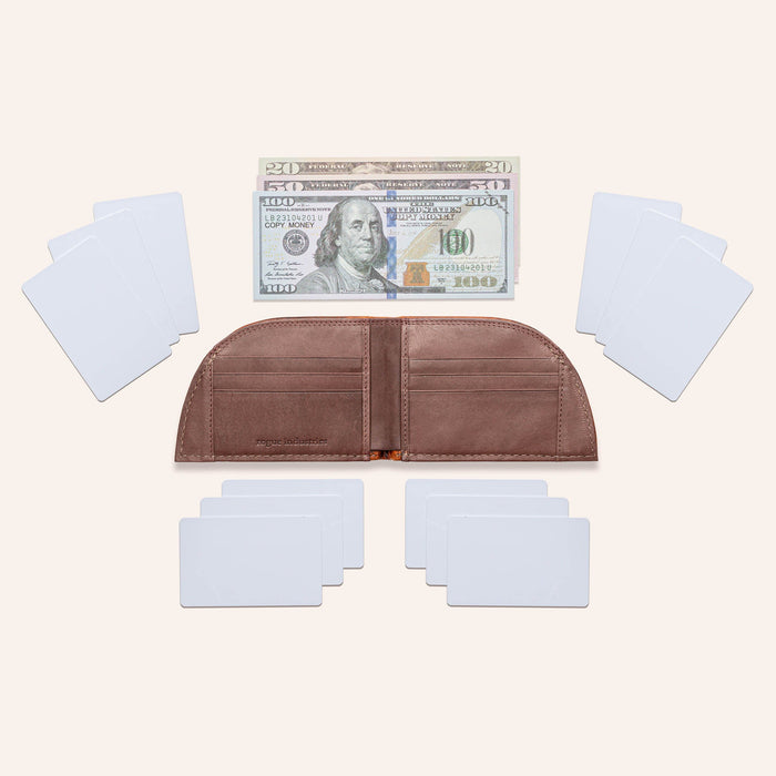 Moose leather front pocket wallet, view 5
