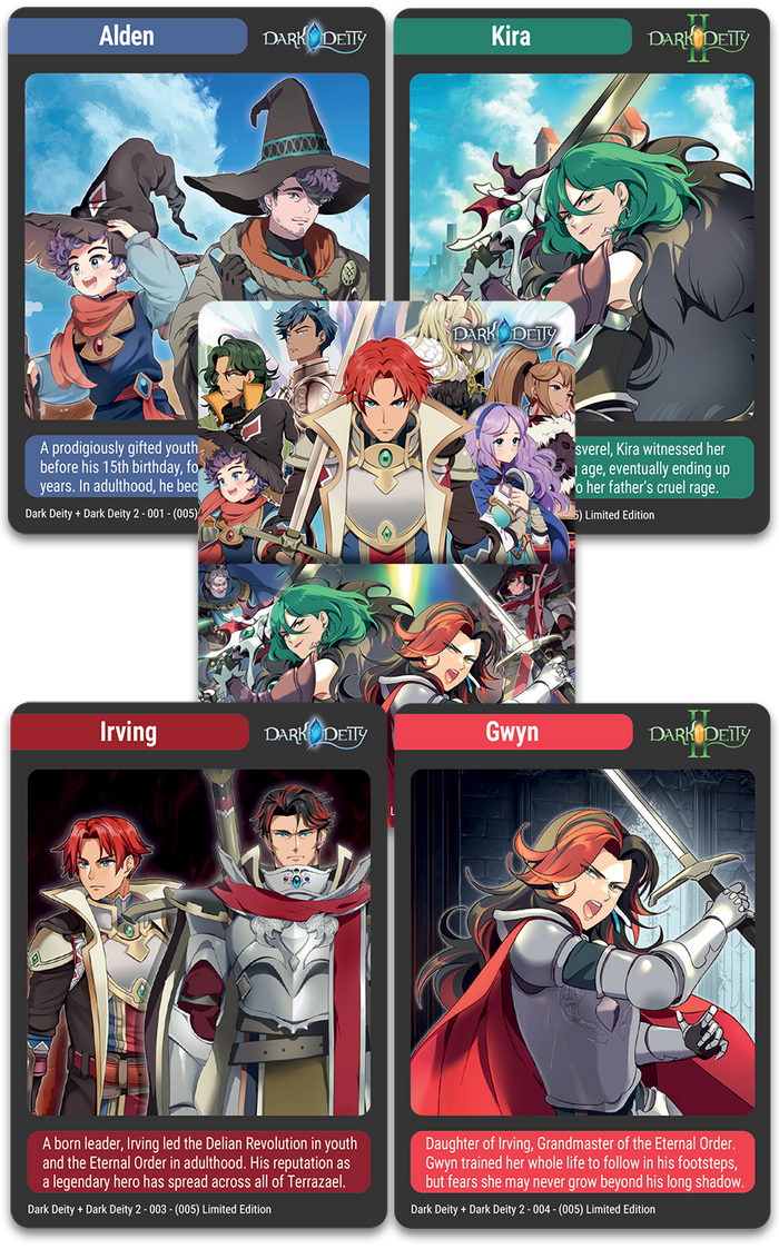 MTC#45: Shovel Knight Dig, Dark Deity 1 & 2, Bad End Theater - Trading Card Bundle