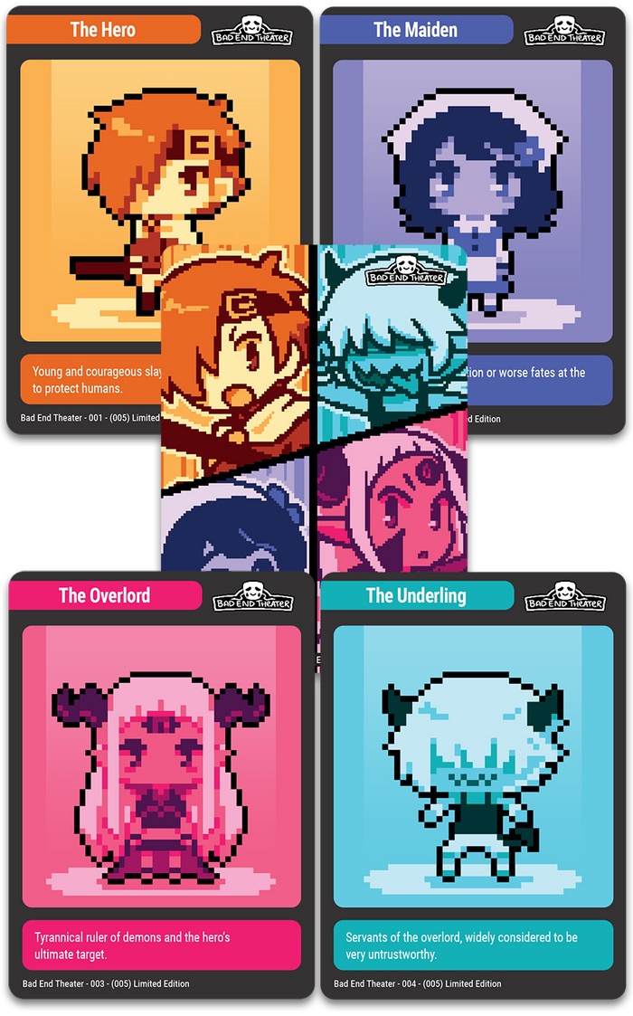 MTC#45: Shovel Knight Dig, Dark Deity 1 & 2, Bad End Theater - Trading Card Bundle