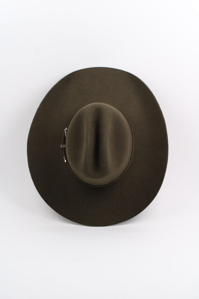 Dark olive Mustang cowboy hat, view 6