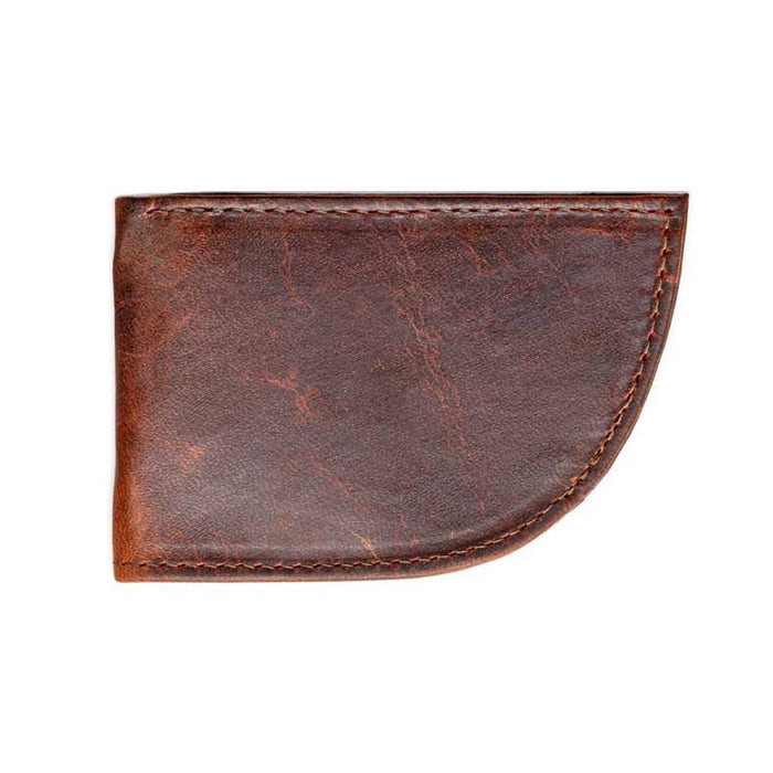 Nantucket moose leather front pocket wallet