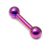 Nipple or tongue Bar Titanium 1.6 Assorted colours - Pic&Mix The Body Jewellery Shop